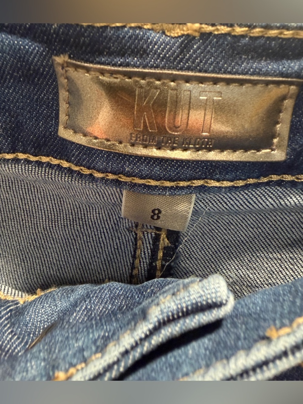 KUT from the Kloth Margo Cuffed Pintuck Wide Leg Jeans-Size 8-NWT - Picture 9 of 14